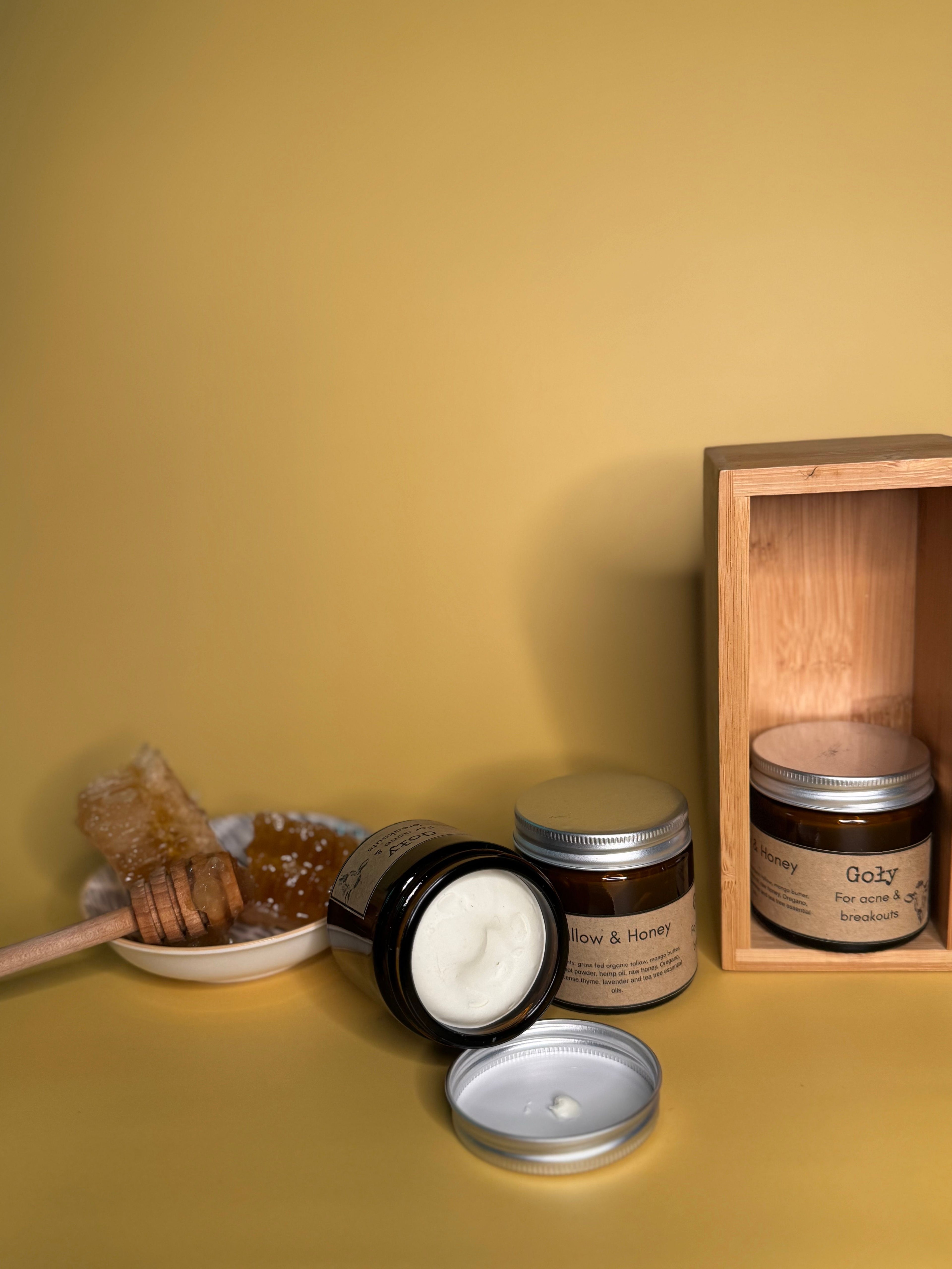 Organic Tallow & Honey Acne Treatment Cream