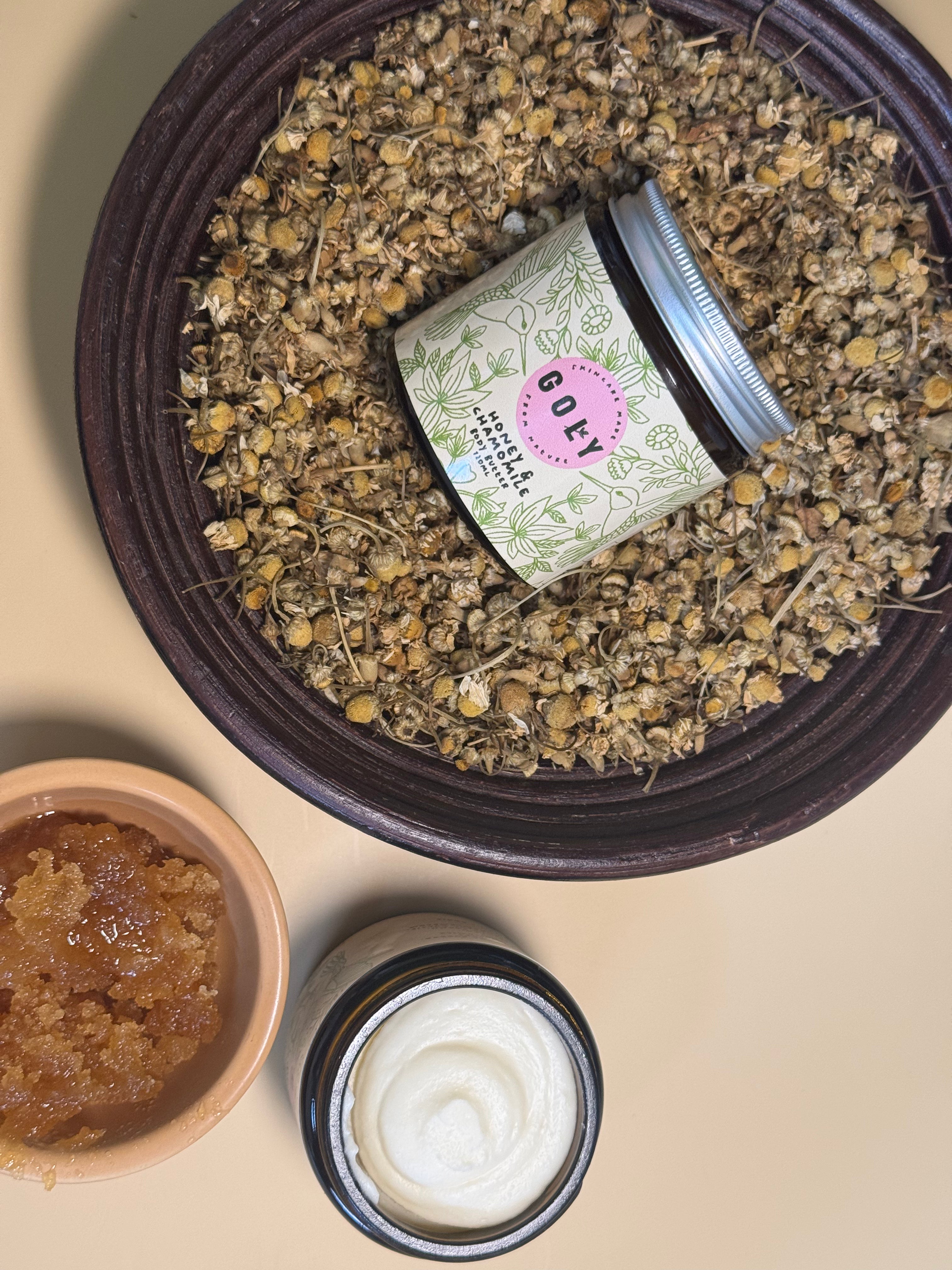 Honey & Chamomile Whipped Body Butter | Deeply Nourishing Natural Moisturiser