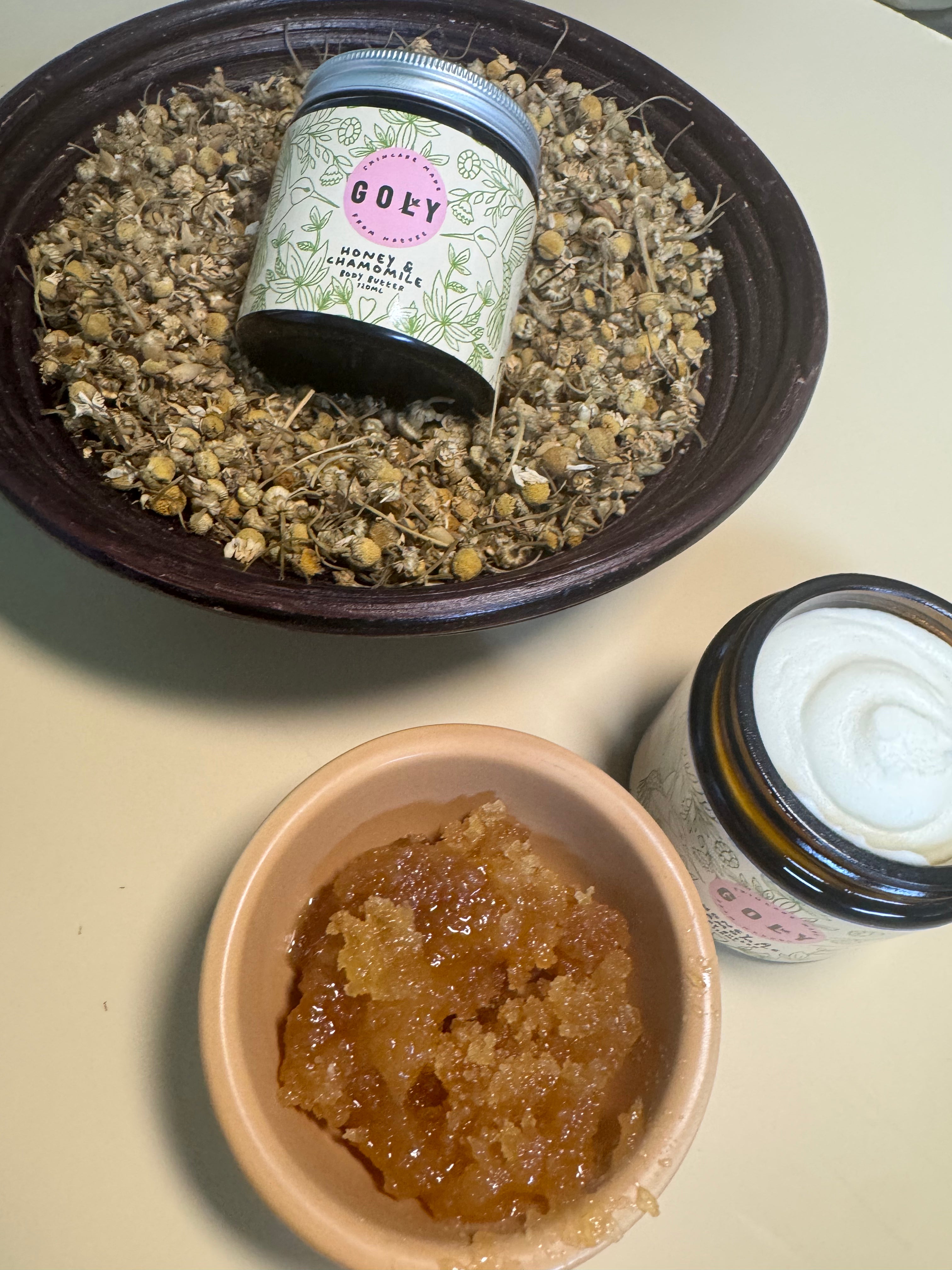 Honey & Chamomile Whipped Body Butter | Deeply Nourishing Natural Moisturiser